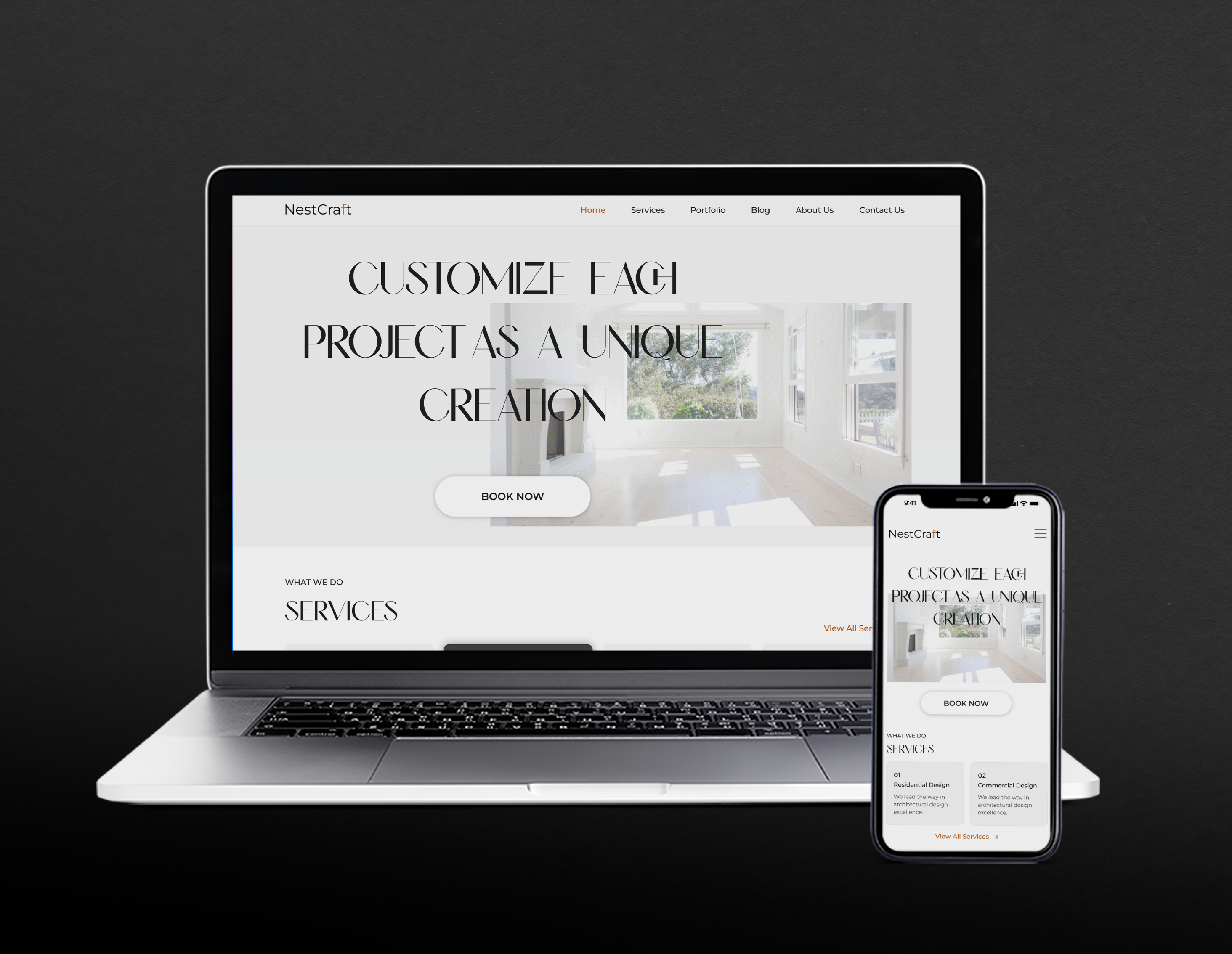 Responsive Interior Design Website
